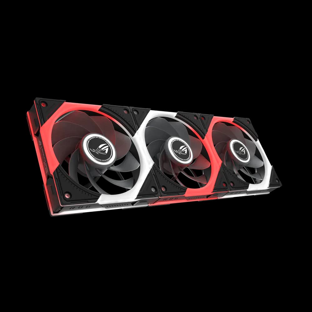ASUS ROG Eurux GR120 ARGB Reverse Fan - Triple Pack in reverse airflow configuration