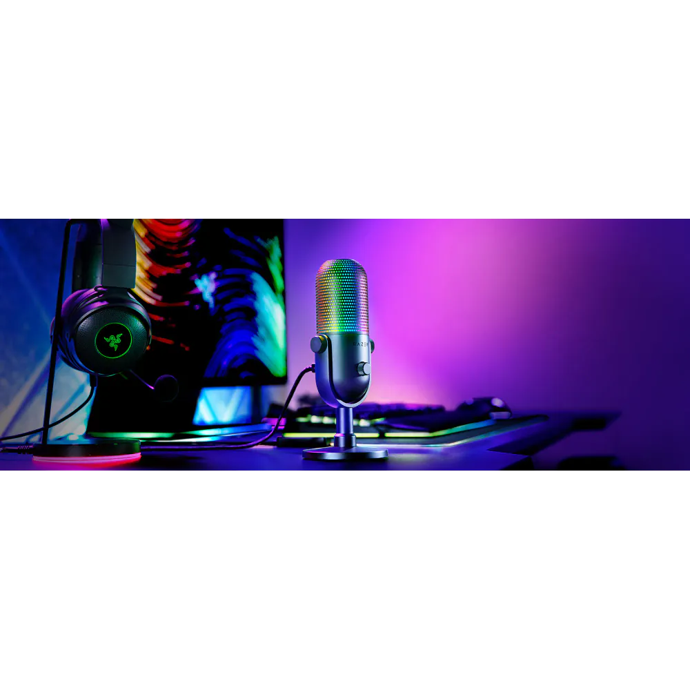 Razer Seiren V3 Chroma USB microphone with RGB lighting