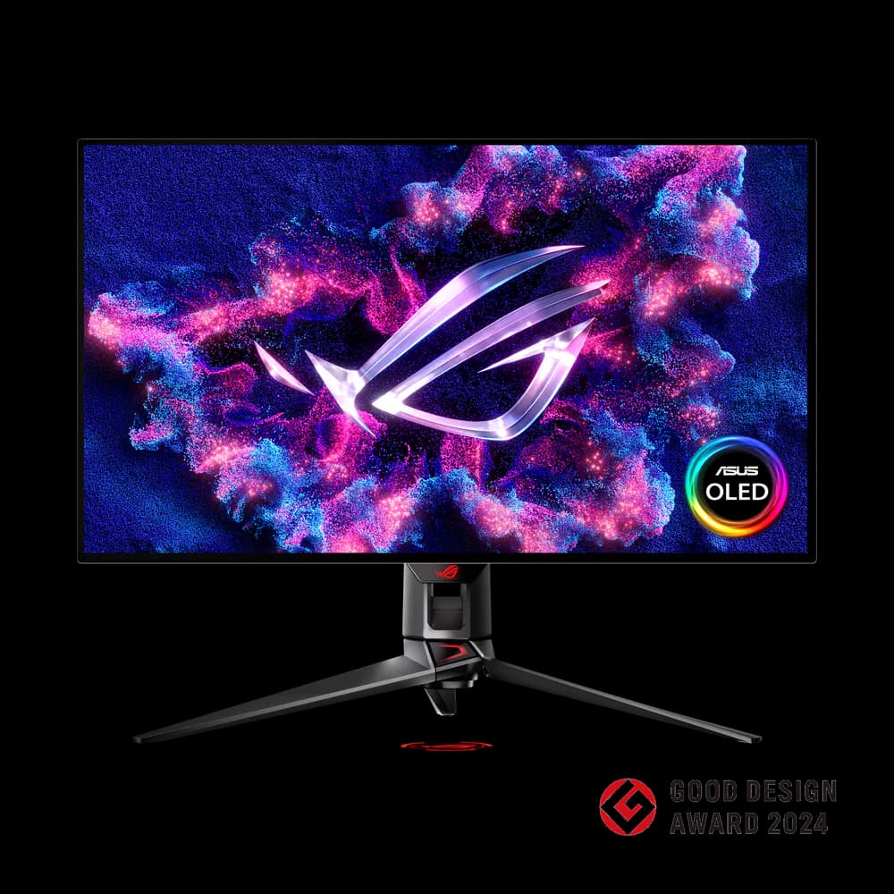 Front view of ASUS ROG Swift PG32UCDP 32-inch 4K OLED 240Hz monitor