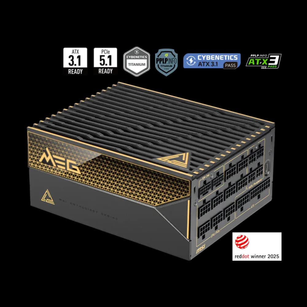 MSI MEG Ai1600T 1600W Titanium modular power supply