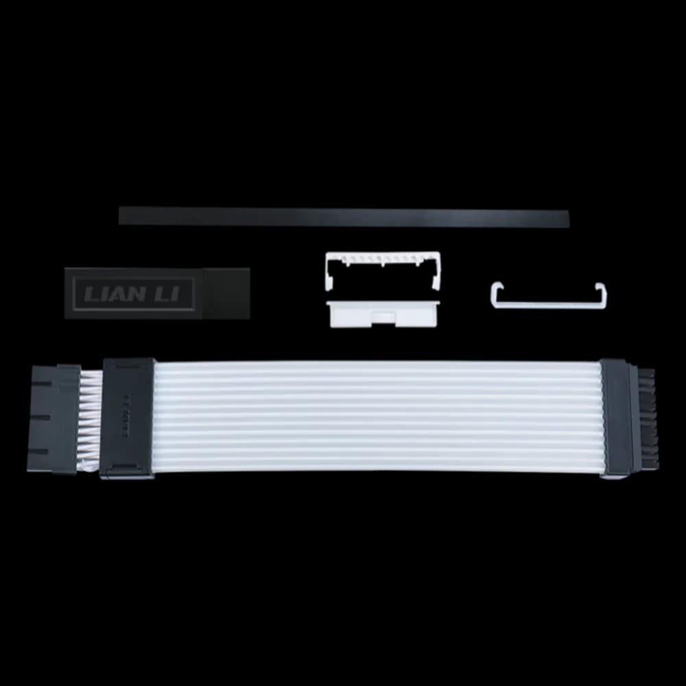 Lian Li Strimer Wireless 24P - Controller Included package with cable, controller, and mounting clips
